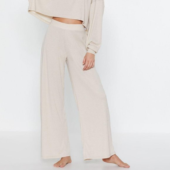 Nasty Gal Pants - NWT Nasty Gal Let Loose Wide-Leg Lounge Pants